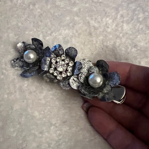 Bundle of 14 Hair Barrettes & Clips | Pearl, Rhinestone, Vintage Metal, Gold